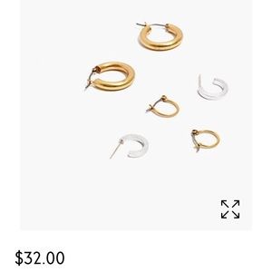Three-Pack Hoop Earring Set